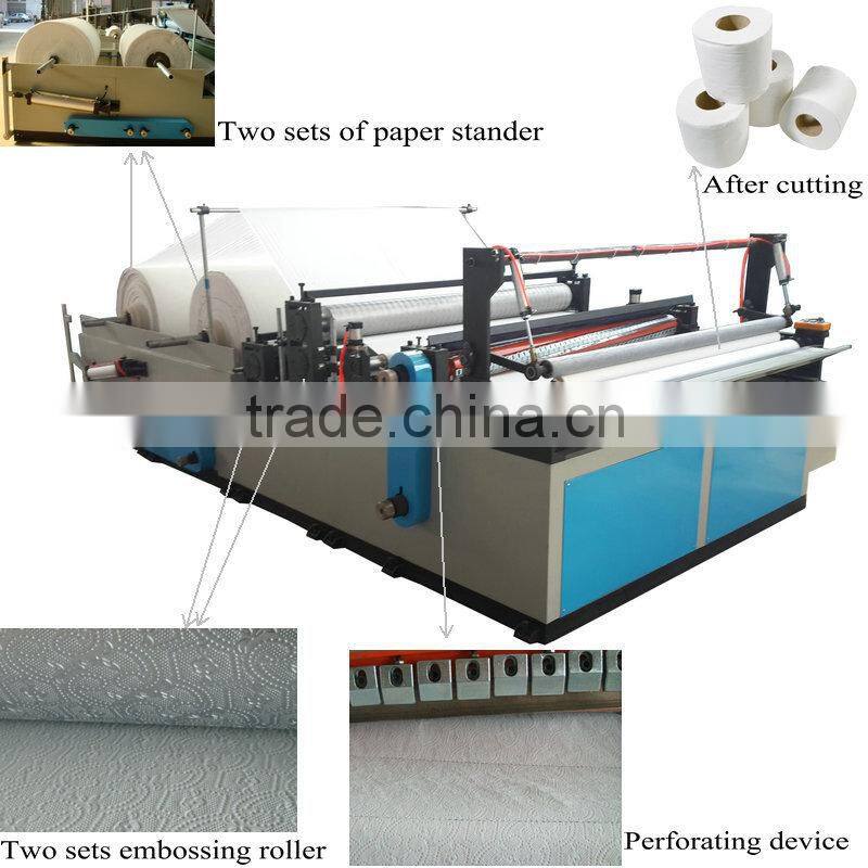 XY-TQ-1575 Semi Automatic Toilet Paper Rolling Machine