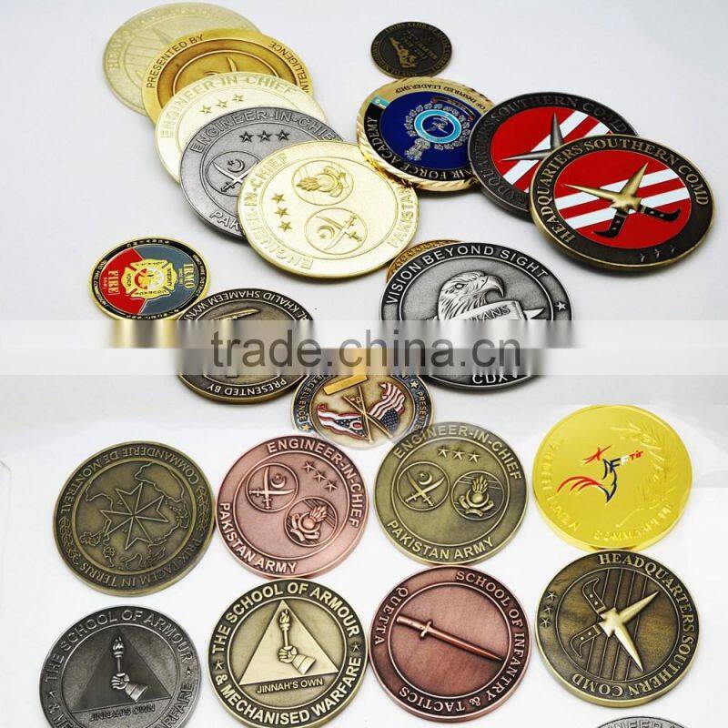 wholesale custom gold plated souvenir coin