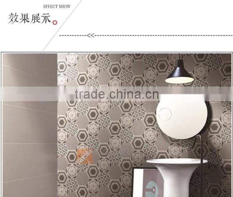 Factory direct sale 100*200*175mm hexagon mosaic floor tile irregular pattern tile