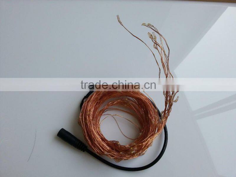 Garland tree light christmas led garland lights copper wire rattan string lights for outdoor indoor tree decoration