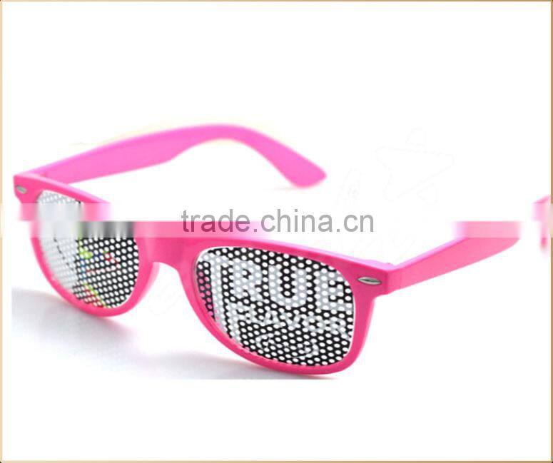 Promotional custom sticker pinhole sunglasses