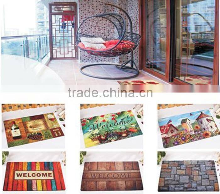 non-woven printing rubber mat print door mat rubber backing rubber floor mat