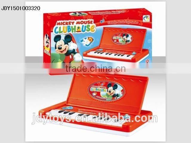 Hot selling cartoon electronic organ toy with stand,Musical instrument plastic electron piano toy musical toy for kids