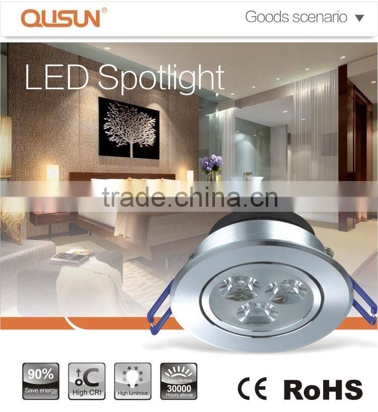 Aluminum Highlight/ Matt white finish 3W 5W 7W 9W 12W led spot light