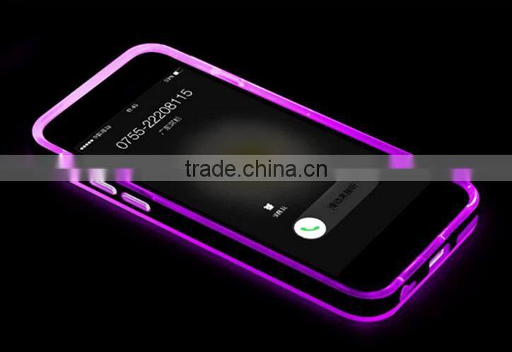 LED Flash Light 1mm Case For Apple for Iphone 6 4.7'' Luminous Glitter Crystal Mobile Phone Cover For Iphone 6 Retail
