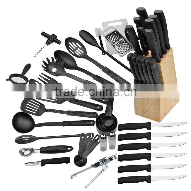 2016 Promotion Nylon Black Kitchen Set/Silicone Kitchen /Kitchen Utensil Set