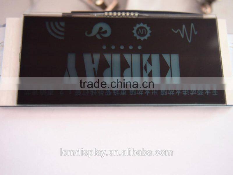 negative segment character solar water heater lcd display,practical TN,white backlight, transmissive