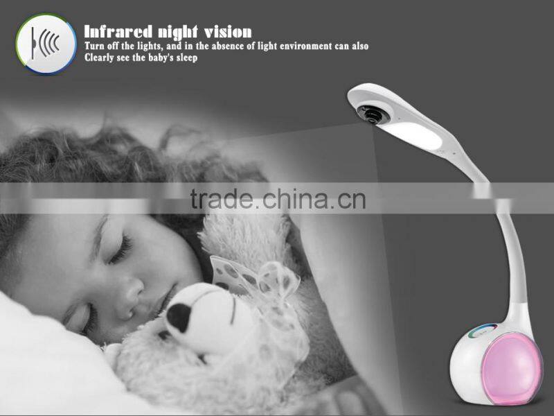 Wifi mobile phone remote control smart desk lamp for baby/kids monitor