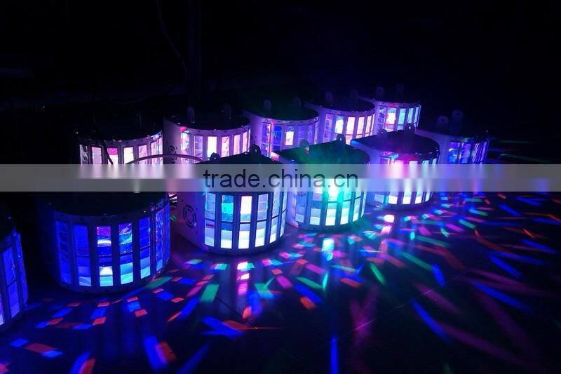 MINI imported led butterfly dj equipment full color led double butterfly effect stage light 8colors LED butterfly light