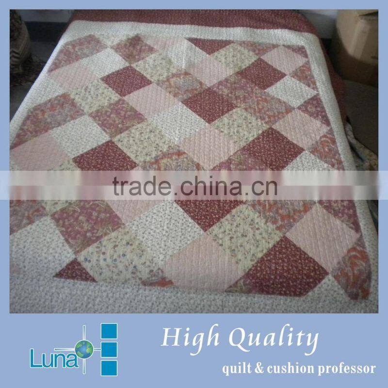 Patchwork kantha quilt cover set D 012