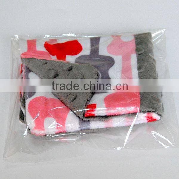 2016 ABC TEX High Quality Hippo Pattern Baby Security Super Soft Lt Blue Pillow Case