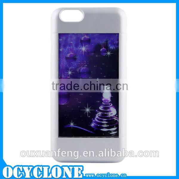 2014 New Design Creative For Iphone 6 Flash Light PC Phone Back Case