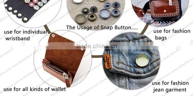 Exquisite Quality Wholesale Fashion Custom Garment Button Jean Button Metal Snap