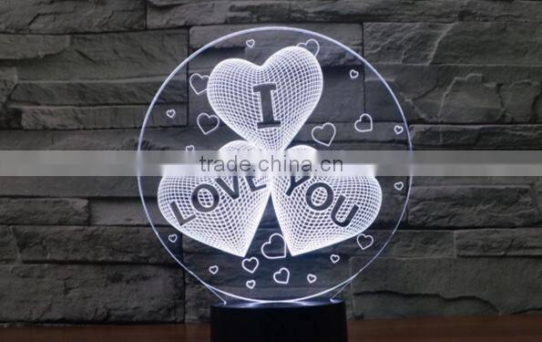 162-3d Acrylic Lamp Sculpture Words Of I Love You Romantic Bedroom Night Light Amazing Loved Gift Loving Words 3d Art Lamp