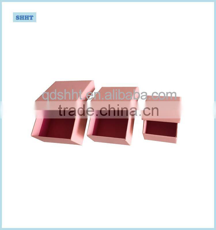 customized bracelet and earring packaging box with lid for cristmas