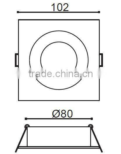 MR16 high power LED ceiling downlight