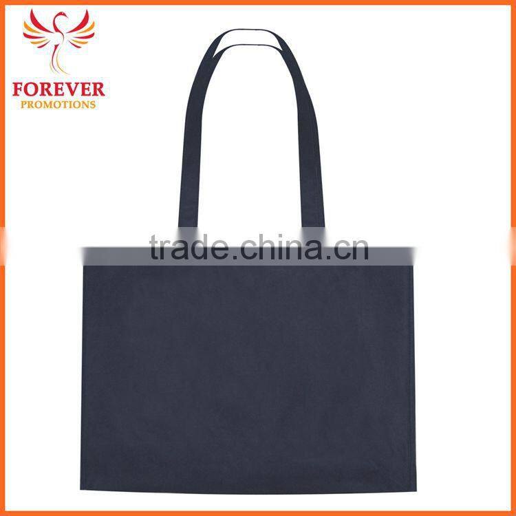 Promotional Cheap Non-woven Blank Tote Bag With Cross Stitching On Handles