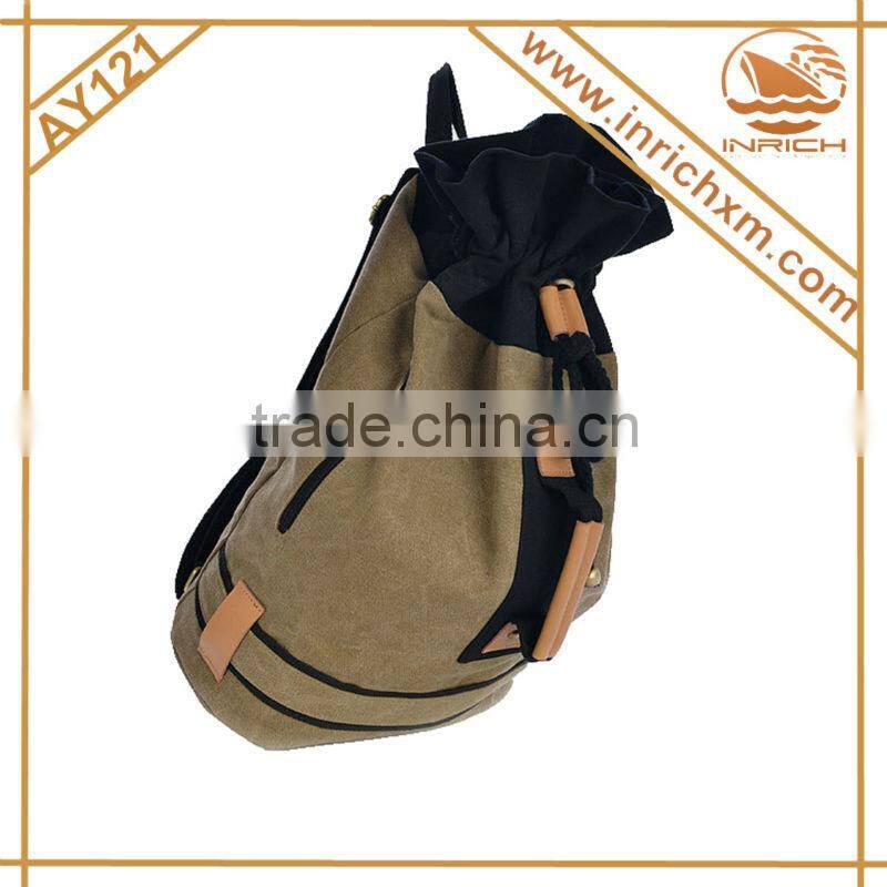 Korean Canvas Drawstring Bag For Travelling,Hanging Out