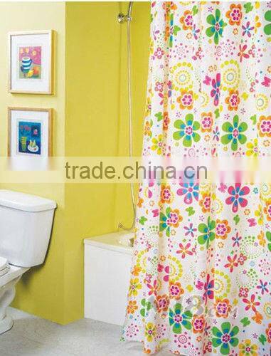 High quality peva shower curtain custom printed