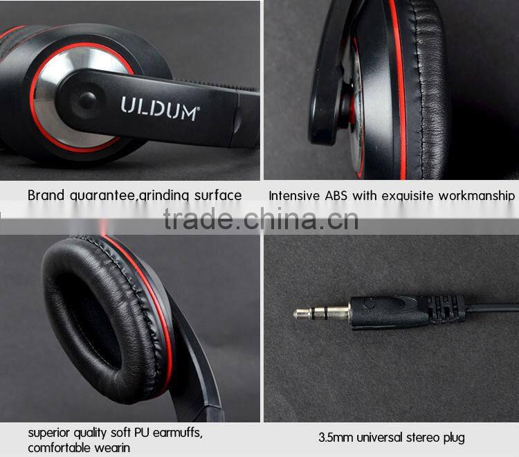 Headset factory over ear wired 3.5mm connectors stereo mp3 headphone