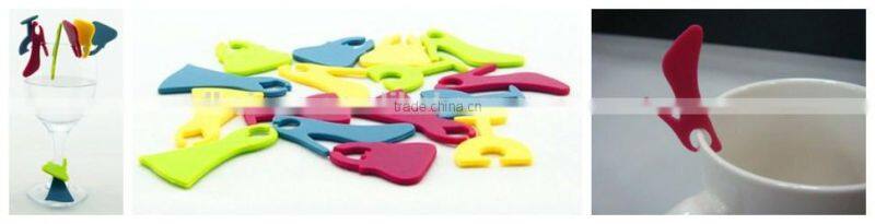 hot sale silicone wine glass clip set