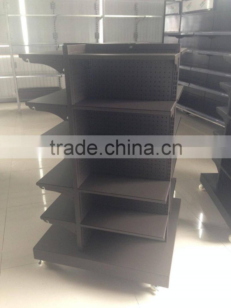 MJYI supermarket shelf gondola cosmetic shelf four directional supermarket shelf