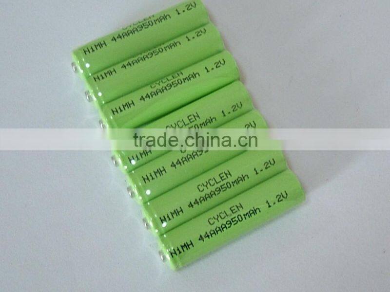 950mah ni-mh rechargeabel battery 1.2v aaa with long cycle life batteries