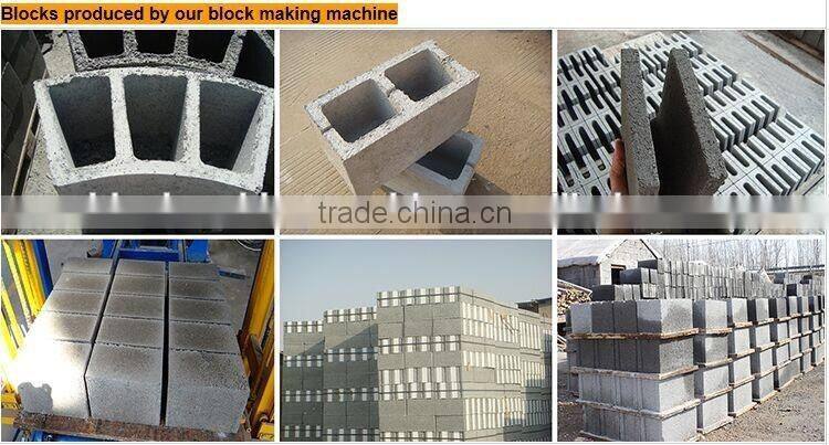 QMR2-45 small scale industries, mobile used concrete block machine/hollow block machine price, machine for small business