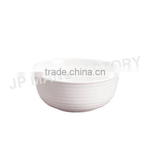 Round White Melamine bowl for dinner