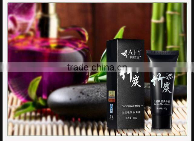 AFY Bamboo Charcoal Facial Mask,Nose Pack Blackhead Remover Mask Cream , Ance Black Head Pore Strips Mask Deep Dleansing
