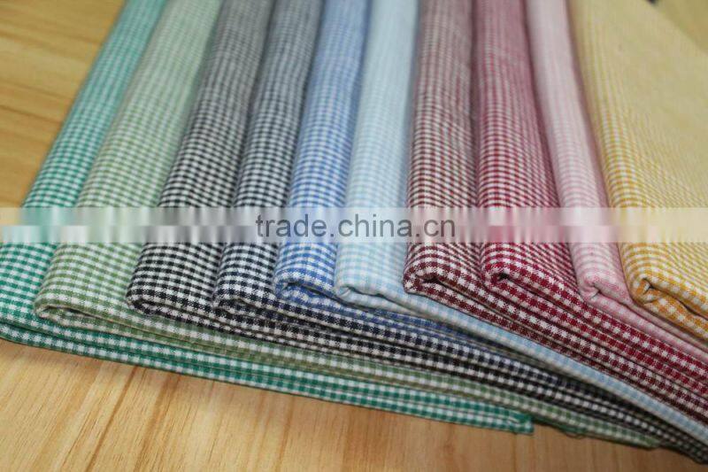 yarn dyed plaid 100% cotton fabric