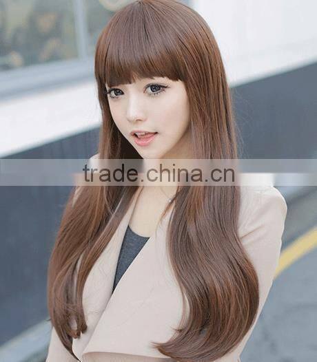 New High Quality Pretty Hair Wigs Japanese Fiber Hair Wigs Long Straight Wigs Synthetic Hair Wig
