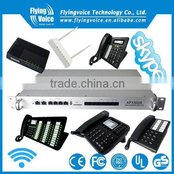 discount now! ip pabx /voip pbx/sip ip pbx with fxo+usb+SD card slot