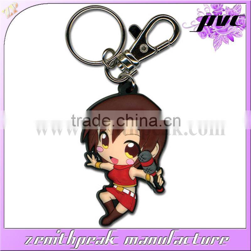 2016 Cheapest gift design homemade keychain,mini rubber keychain,handmade rubber keychain