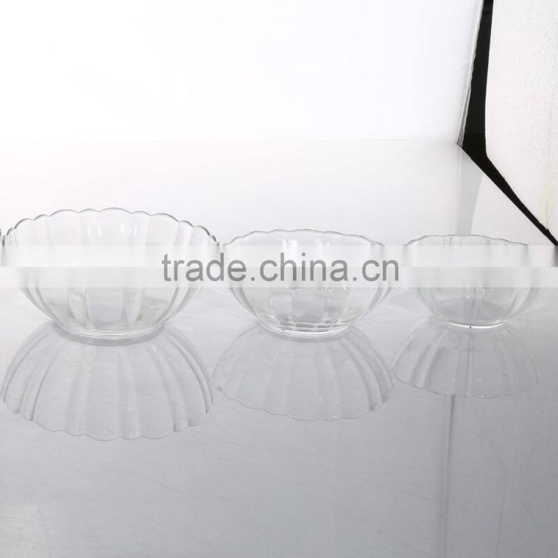 Beautiful Lotus Flower Shape Transparent Glass Bowl
