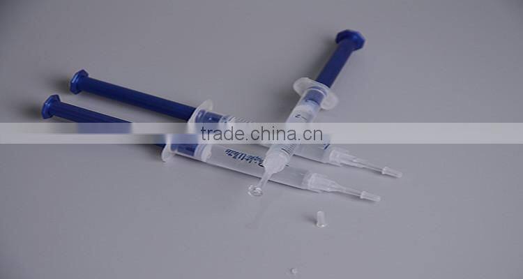 3ml Peroxide or Non Peroxide Teeth Whitening Bleach Gel Syringe OEM