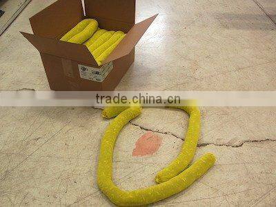 high quality hazchem absorbent sock 7.6cm*120cm made of polypropylene absorbent material