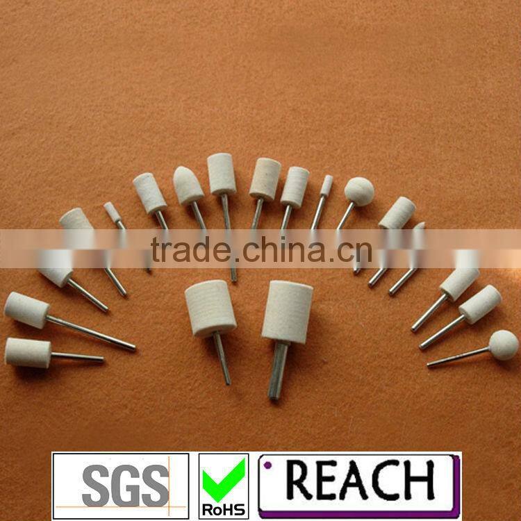 Wool Felt Bobs With Matal Polishing Tool