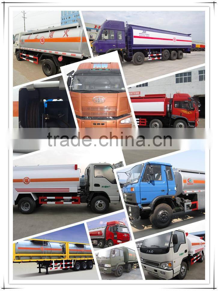 China direct factory chemical tank truck China brand 3axles oil tanker carrier