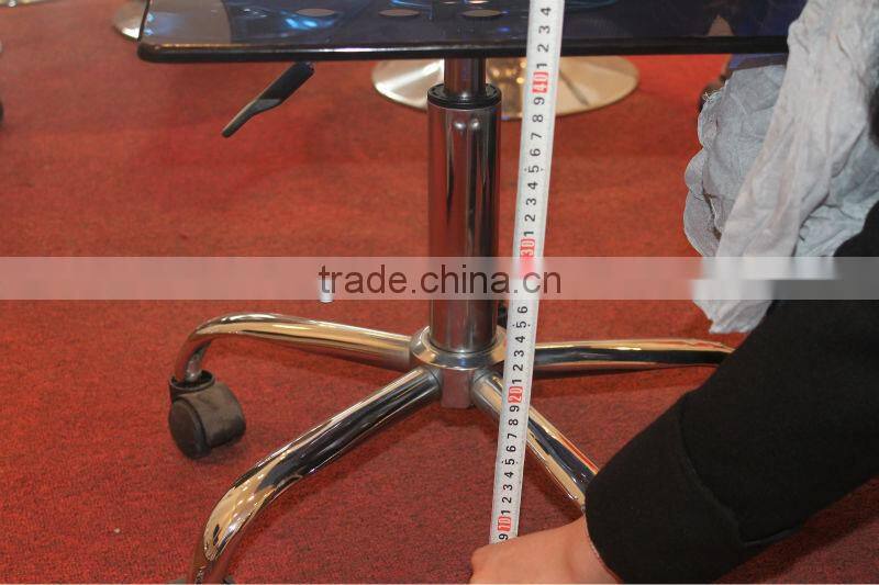 HG1211 clear acrylic bar stools with wheels