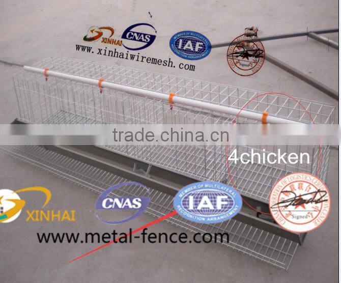Galvanized 3 tiers and 4 tiers chicken breeding cage