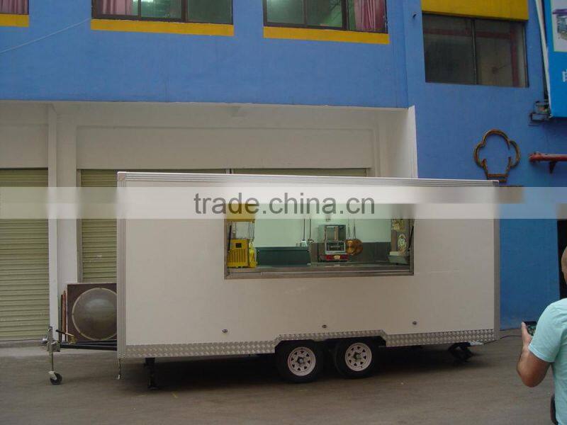 mobile fast food kiosk catering trailer cart sales