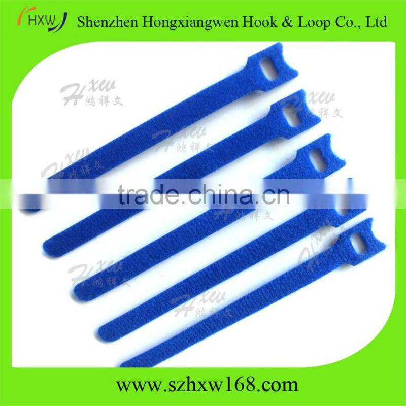 Hook Loop Nylon Cable Straps Reusable Wire Strap Ties blue