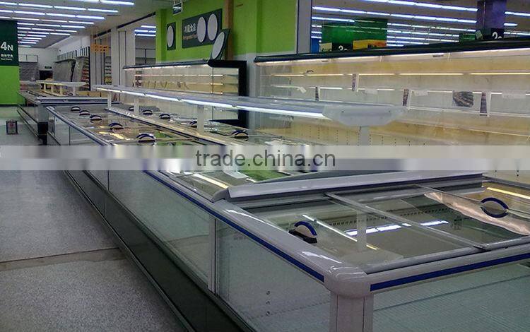 Supermarket freezer for display frozen meat,chicken,dumpling etc.