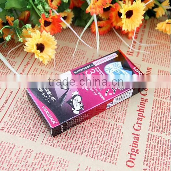 Yanqina waterproof delicate liquid eyeliner pen comestics eyeliner pencil