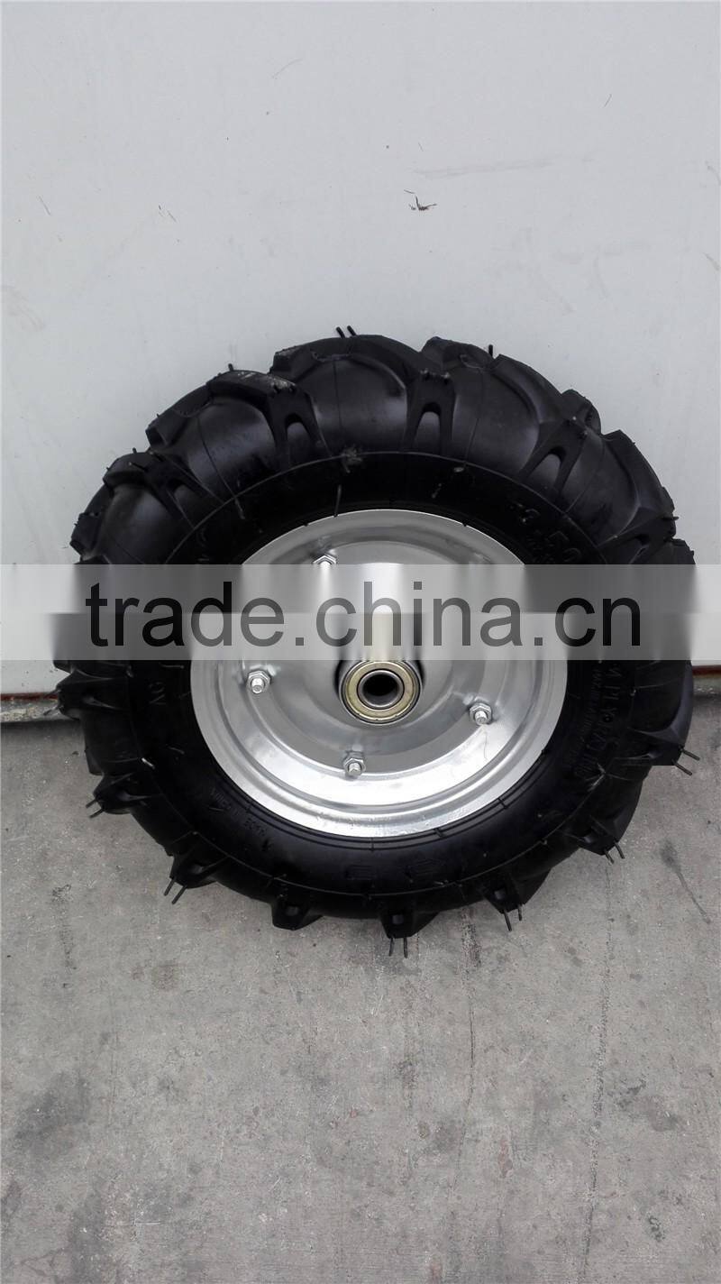 3.50-8 pneumatic wheelbarrow tyre and wheel --Lowest price