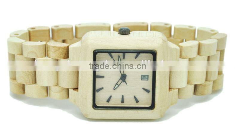 2016 New arrival Japanese movement wood watch wrist watches for couples