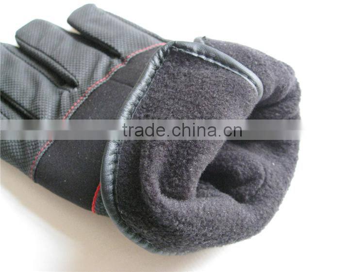 Newest Warmly Winter PU Driving Cheap Bike Gloves 2015