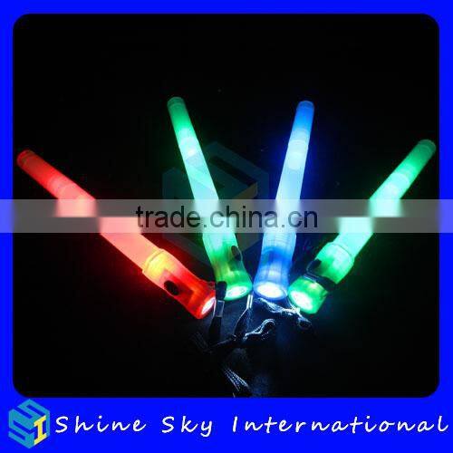 PS Multi-function White Led Torch Whistle Stick