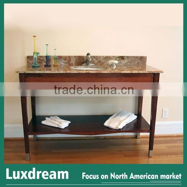 30" modern wood console hotel bathroom vanity